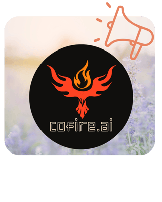 Cofire.ai logo with a phoenix flame symbol on a black circle, representing sales and marketing strategy for tech, SaaS, and finance brands. Cofire.ai logo with a phoenix flame symbol on a black circle, representing sales and marketing strategy for tech, SaaS, and finance brands.