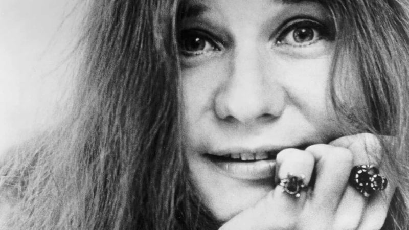 Black and white portrait of Janis Joplin used to illustrate repeating emotional patterns in birth chart astrology readings