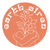 The Earth Siren logo, featuring botanical line art and terracotta branding.