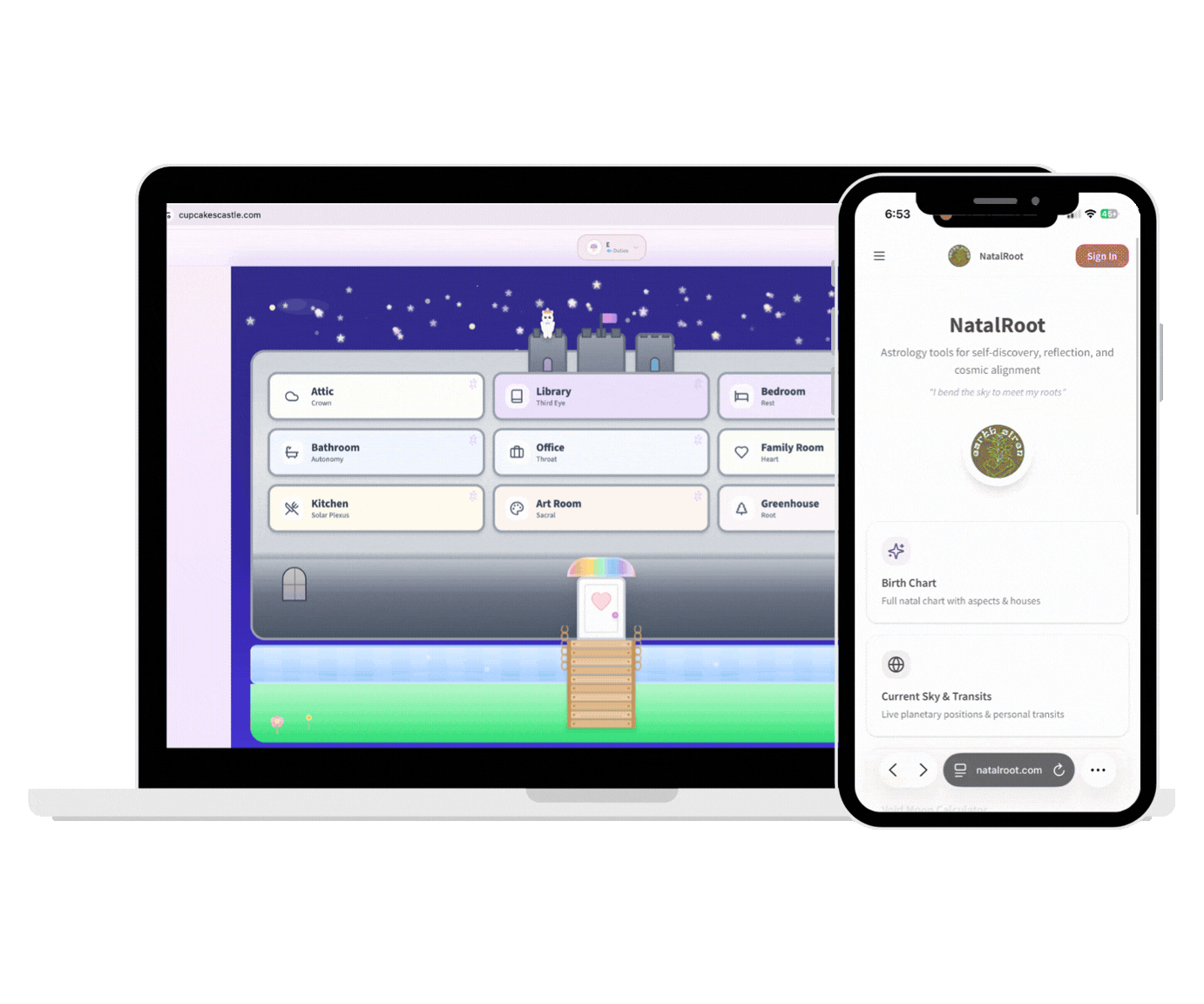 An interactive GIF of Cupcake’s Magic Castle showing the nine developmental rooms, including the Greenhouse and Art Room, designed for toddler emotional intelligence and mindful play." An interactive GIF of Cupcake’s Magic Castle showing the nine developmental rooms, including the Greenhouse and Art Room, designed for toddler emotional intelligence and mindful play."